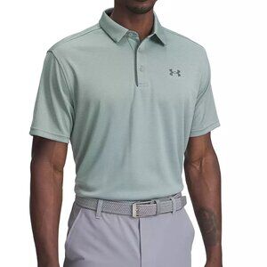 Under Armour Men's Golf Polo Silca Green Loose Fit Short Sleeve - XL